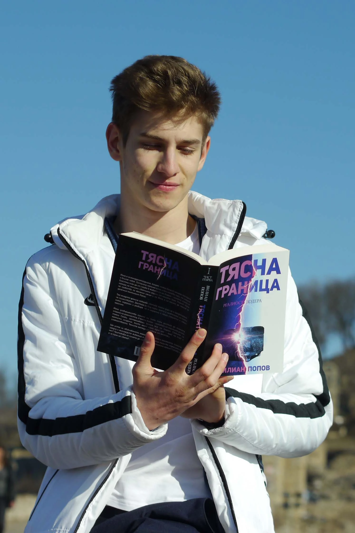 Me, reading my book - 2